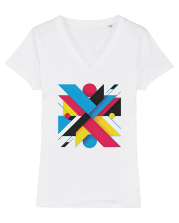 ABSTRACT GEOMETRIC MINIMALIST 3 White