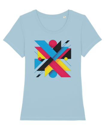 ABSTRACT GEOMETRIC MINIMALIST 3 Sky Blue