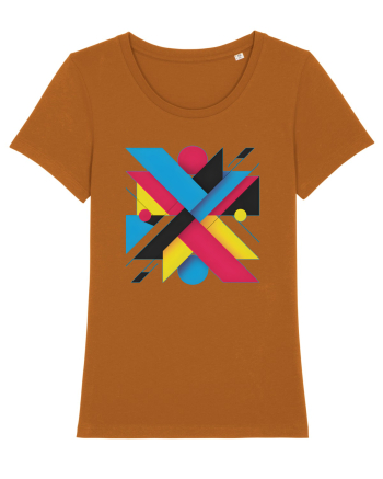 ABSTRACT GEOMETRIC MINIMALIST 3 Roasted Orange