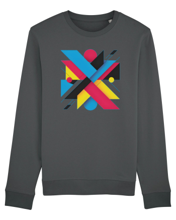 ABSTRACT GEOMETRIC MINIMALIST 3 Anthracite