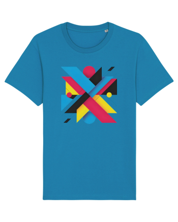 ABSTRACT GEOMETRIC MINIMALIST 3 Azur