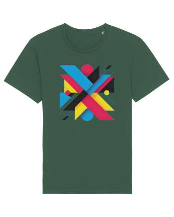 ABSTRACT GEOMETRIC MINIMALIST 3 Bottle Green
