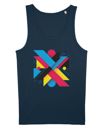 ABSTRACT GEOMETRIC MINIMALIST 3 Navy