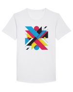 ABSTRACT GEOMETRIC MINIMALIST 3 Tricou mânecă scurtă guler larg Bărbat Skater