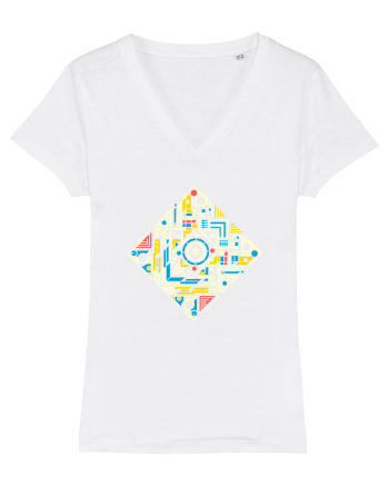 ABSTRACT GEOMETRIC MINIMALIST 4 White