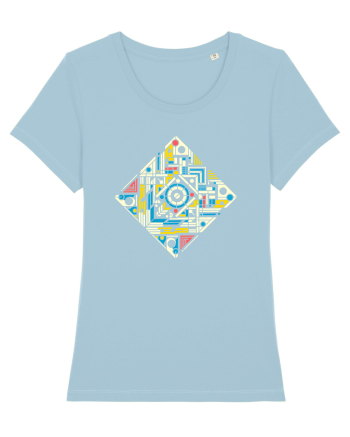 ABSTRACT GEOMETRIC MINIMALIST 4 Sky Blue