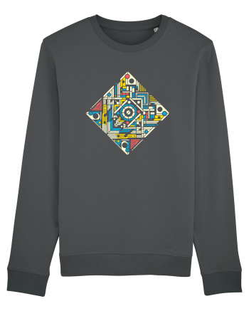 ABSTRACT GEOMETRIC MINIMALIST 4 Anthracite