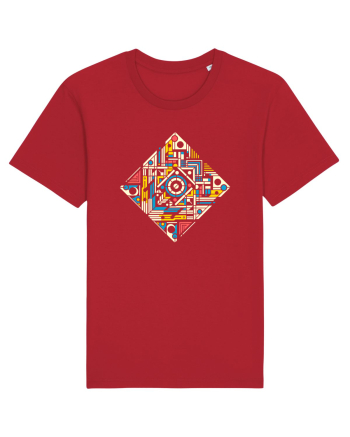 ABSTRACT GEOMETRIC MINIMALIST 4 Red