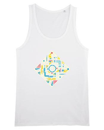 ABSTRACT GEOMETRIC MINIMALIST 4 White