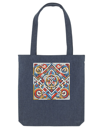 ABSTRACT GEOMETRIC 3 Midnight Blue