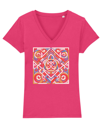ABSTRACT GEOMETRIC 3 Raspberry