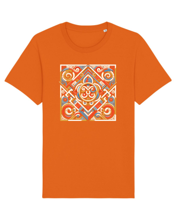 ABSTRACT GEOMETRIC 3 Bright Orange