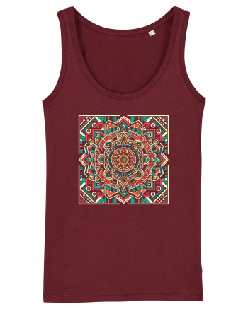 ABSTRACT GEOMETRIC 4 Burgundy