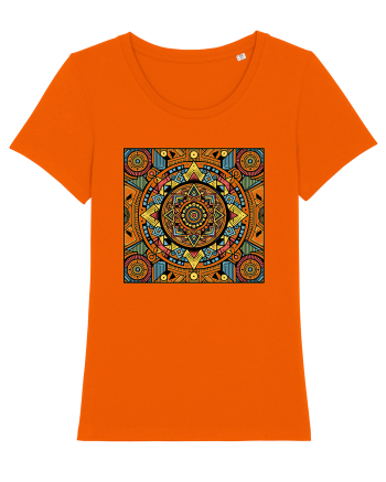 ABSTRACT GEOMETRIC 5 Bright Orange