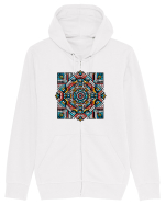 ABSTRACT GEOMETRIC 6 Hanorac cu fermoar Unisex Connector
