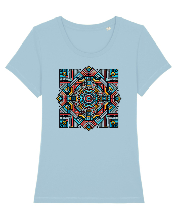 ABSTRACT GEOMETRIC 6 Sky Blue