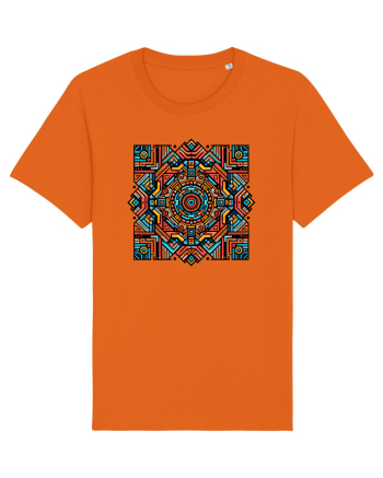 ABSTRACT GEOMETRIC 6 Bright Orange