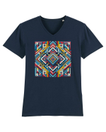 ABSTRACT GEOMETRIC MINIMALIST 5 Tricou mânecă scurtă guler V Bărbat Presenter