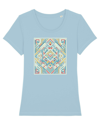 ABSTRACT GEOMETRIC MINIMALIST 6 Sky Blue