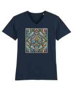 ABSTRACT GEOMETRIC MINIMALIST 6 Tricou mânecă scurtă guler V Bărbat Presenter