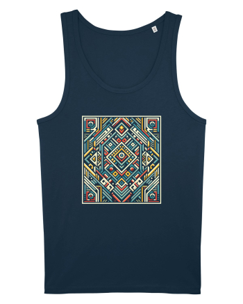 ABSTRACT GEOMETRIC MINIMALIST 6 Navy