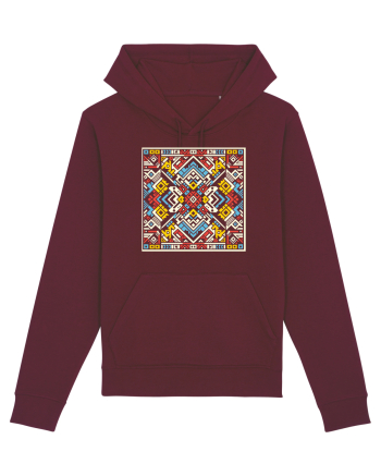 ABSTRACT GEOMETRIC MINIMALIST 7 Burgundy