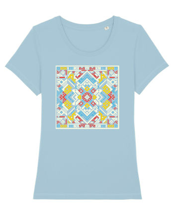 ABSTRACT GEOMETRIC MINIMALIST 7 Sky Blue