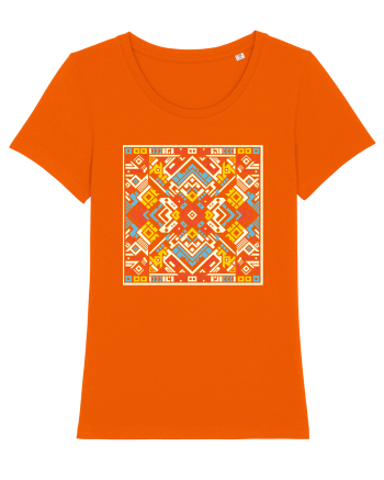 ABSTRACT GEOMETRIC MINIMALIST 7 Bright Orange
