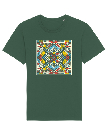 ABSTRACT GEOMETRIC MINIMALIST 7 Bottle Green
