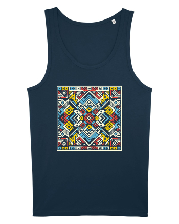 ABSTRACT GEOMETRIC MINIMALIST 7 Navy
