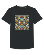 ABSTRACT GEOMETRIC MINIMALIST 7 Tricou mânecă scurtă guler larg Bărbat Skater