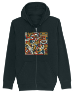 ABSTRACT GEOMETRIC 7 Hanorac cu fermoar Unisex Connector