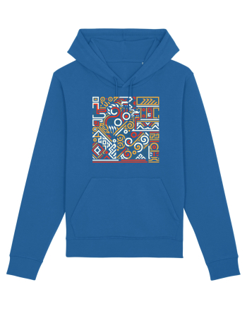 ABSTRACT GEOMETRIC 7 Royal Blue