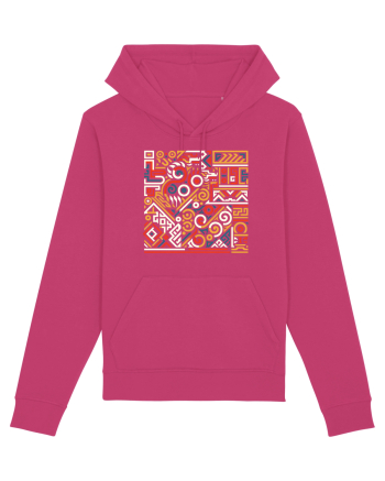 ABSTRACT GEOMETRIC 7 Raspberry