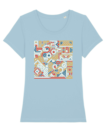 ABSTRACT GEOMETRIC 7 Sky Blue