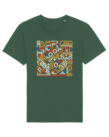 ABSTRACT GEOMETRIC 7 Bottle Green