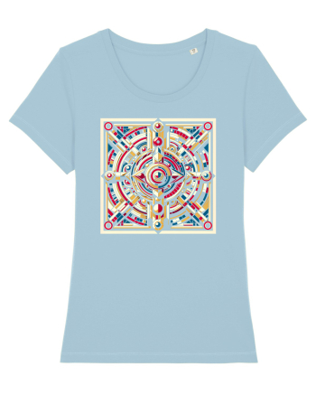 ABSTRACT GEOMETRIC 8 Sky Blue