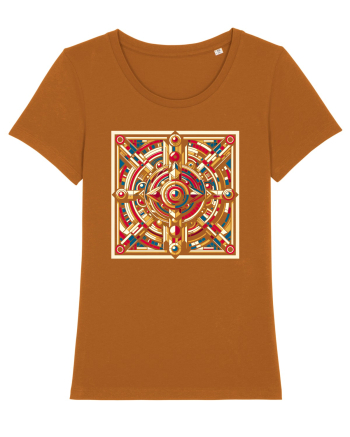 ABSTRACT GEOMETRIC 8 Roasted Orange