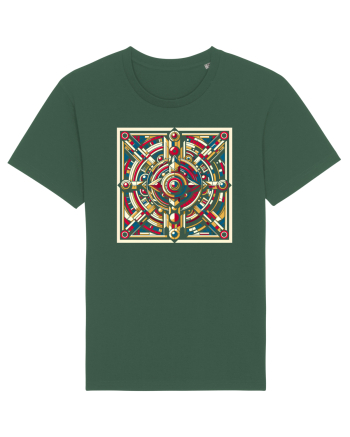 ABSTRACT GEOMETRIC 8 Bottle Green