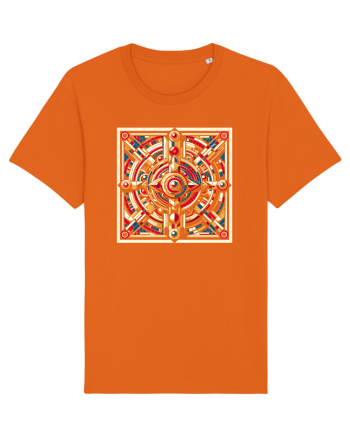 ABSTRACT GEOMETRIC 8 Bright Orange
