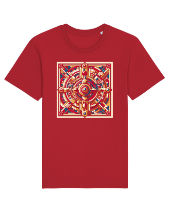ABSTRACT GEOMETRIC 8 Red