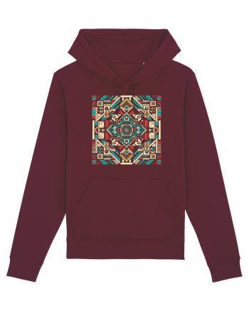 ABSTRACT GEOMETRIC MINIMALIST 8 Burgundy