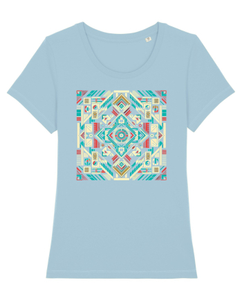ABSTRACT GEOMETRIC MINIMALIST 8 Sky Blue