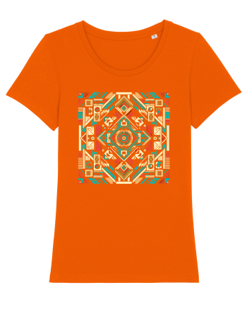 ABSTRACT GEOMETRIC MINIMALIST 8 Bright Orange