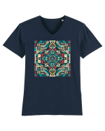 ABSTRACT GEOMETRIC MINIMALIST 8 Tricou mânecă scurtă guler V Bărbat Presenter