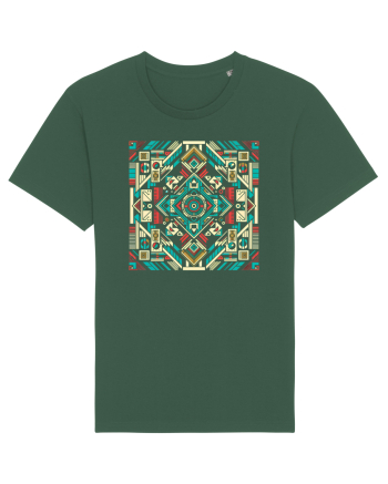 ABSTRACT GEOMETRIC MINIMALIST 8 Bottle Green