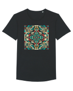 ABSTRACT GEOMETRIC MINIMALIST 8 Tricou mânecă scurtă guler larg Bărbat Skater