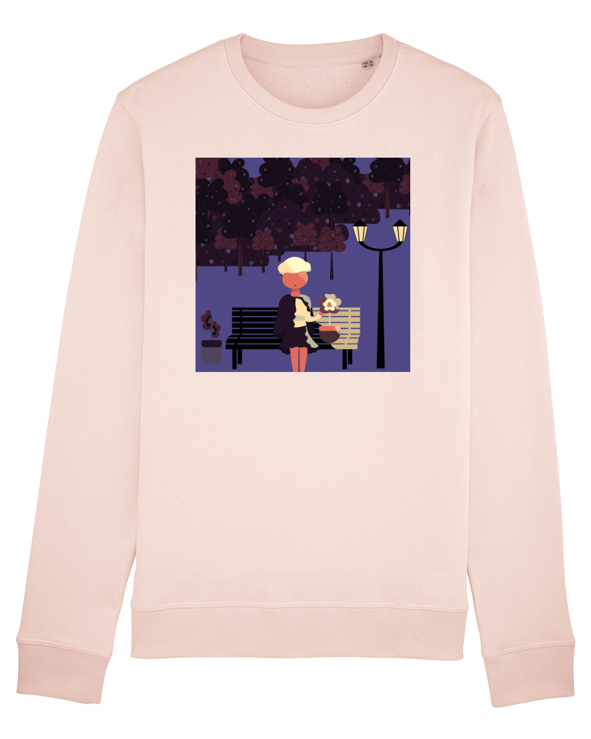 Bluză mânecă lungă Unisex Rise Candy Pink