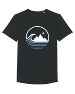 Oceans and Mountains Tricou mânecă scurtă guler larg Bărbat Skater
