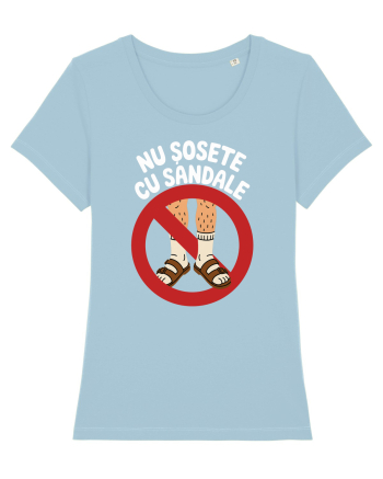 Nu Sosete cu Sandale Sky Blue